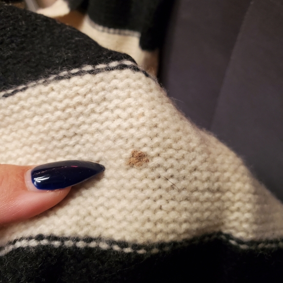 Coach wool scarf black and white striped - Picture 5 of 5